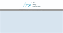Desktop Screenshot of chaofamilyfoundations.com
