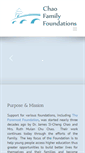 Mobile Screenshot of chaofamilyfoundations.com