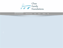 Tablet Screenshot of chaofamilyfoundations.com